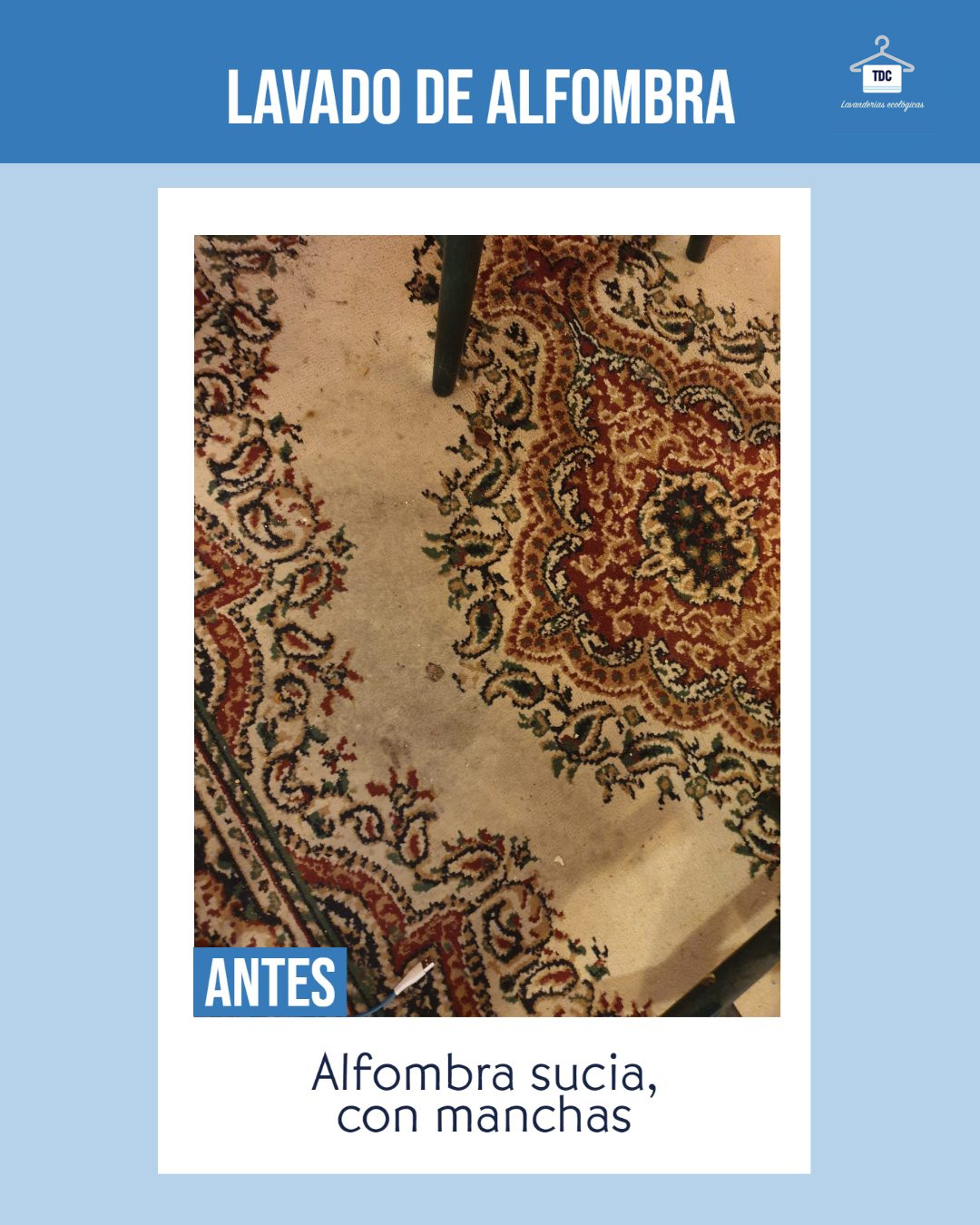 Lavado Alfombra Antes