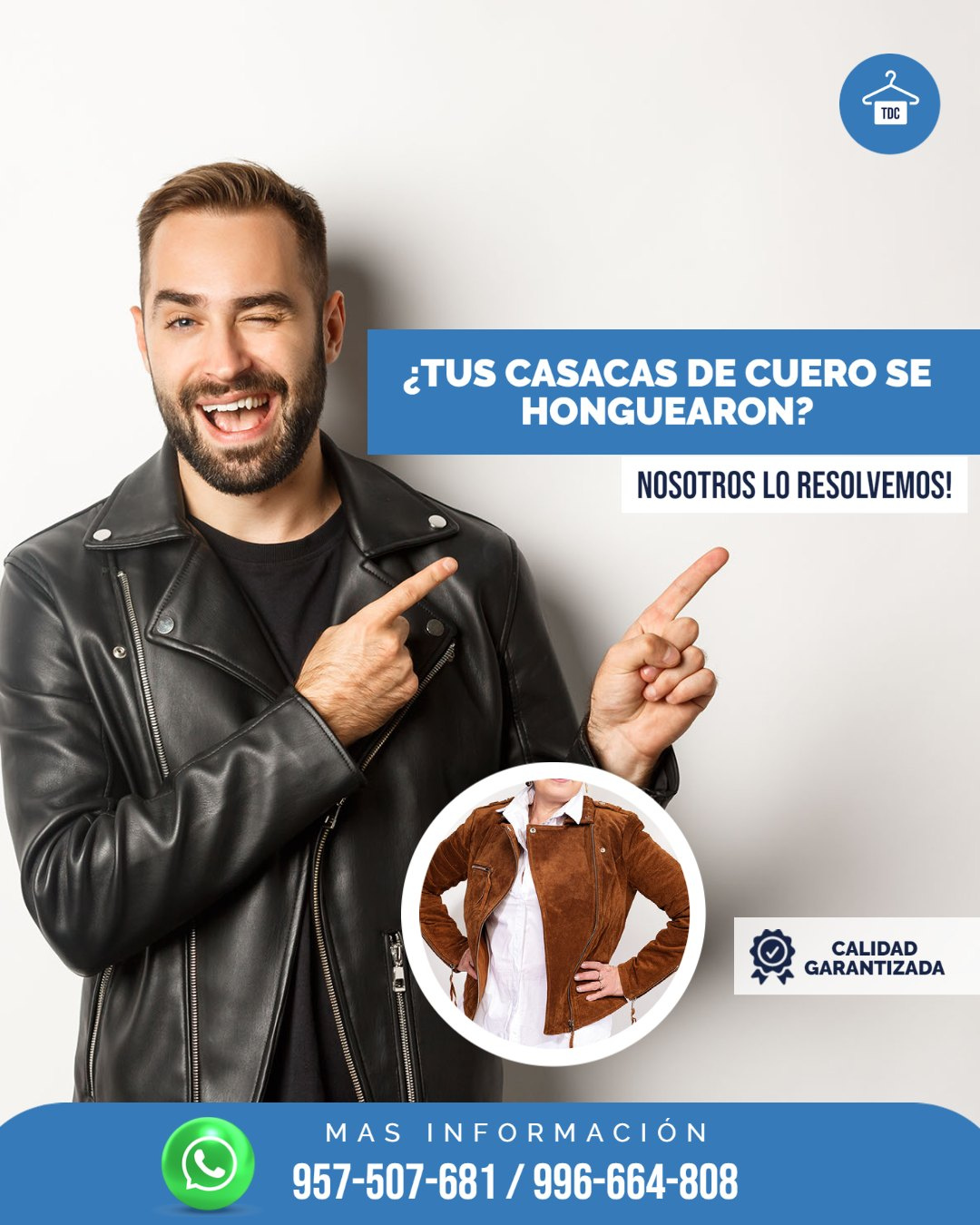 Lavado Casaca Cuero
