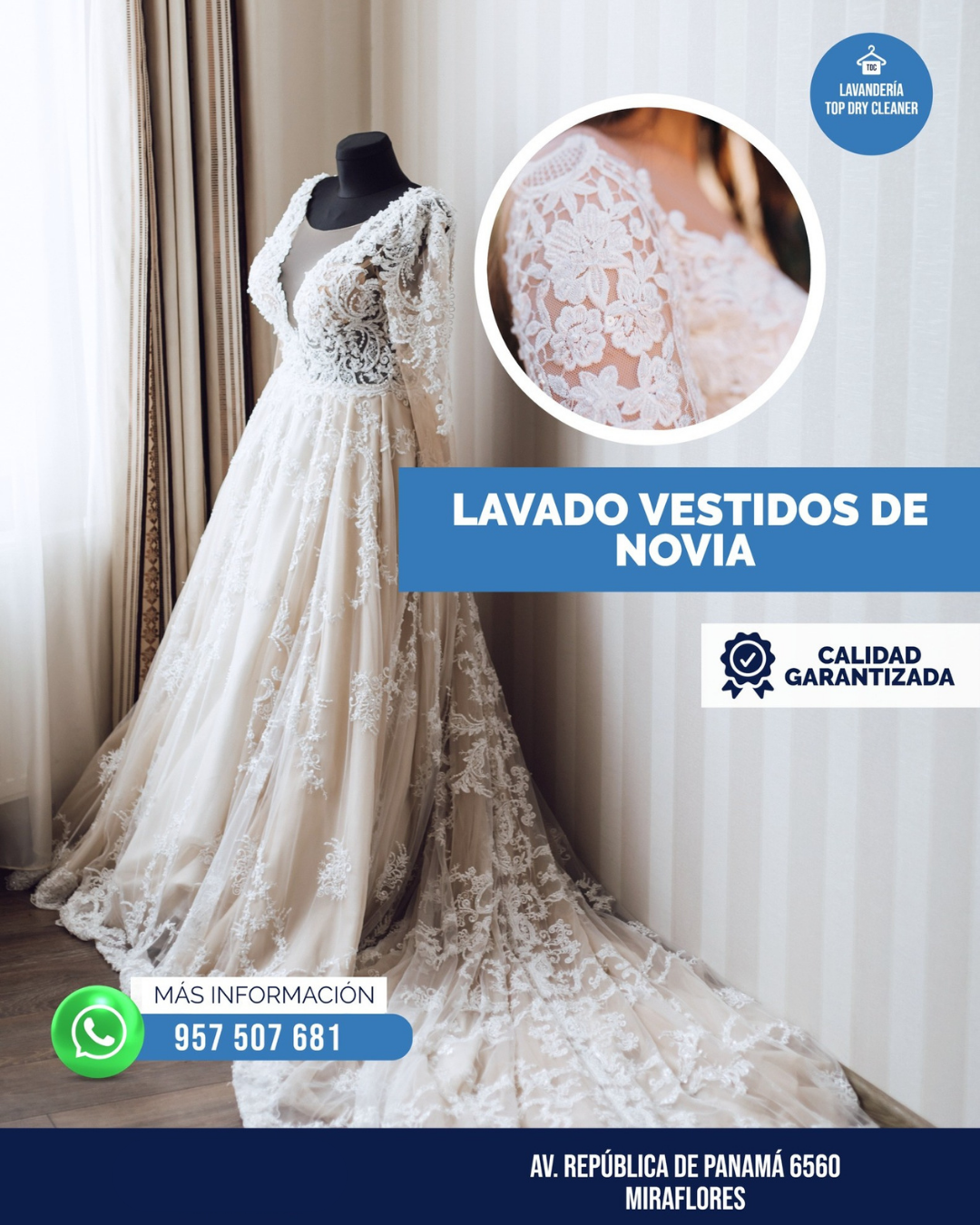 Lavado Vestido Novia