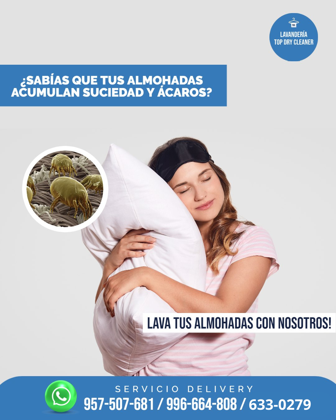 Lavado almohadas